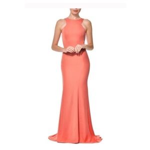 Nadine Merabi Coral Amie Gown Maxi Dress Formal
